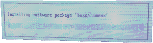 FreeDOS install progress bar